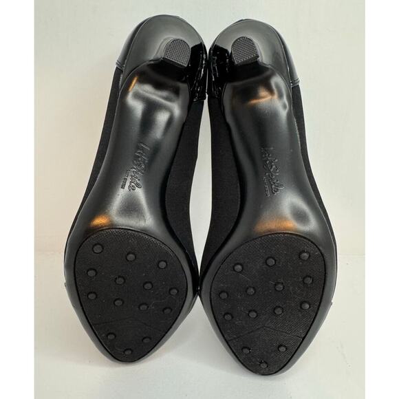 Life Stride Soft System Parigi Pumps 8.5 M Black Patent/Microsuede Comfort Heel - Picture 8 of 10